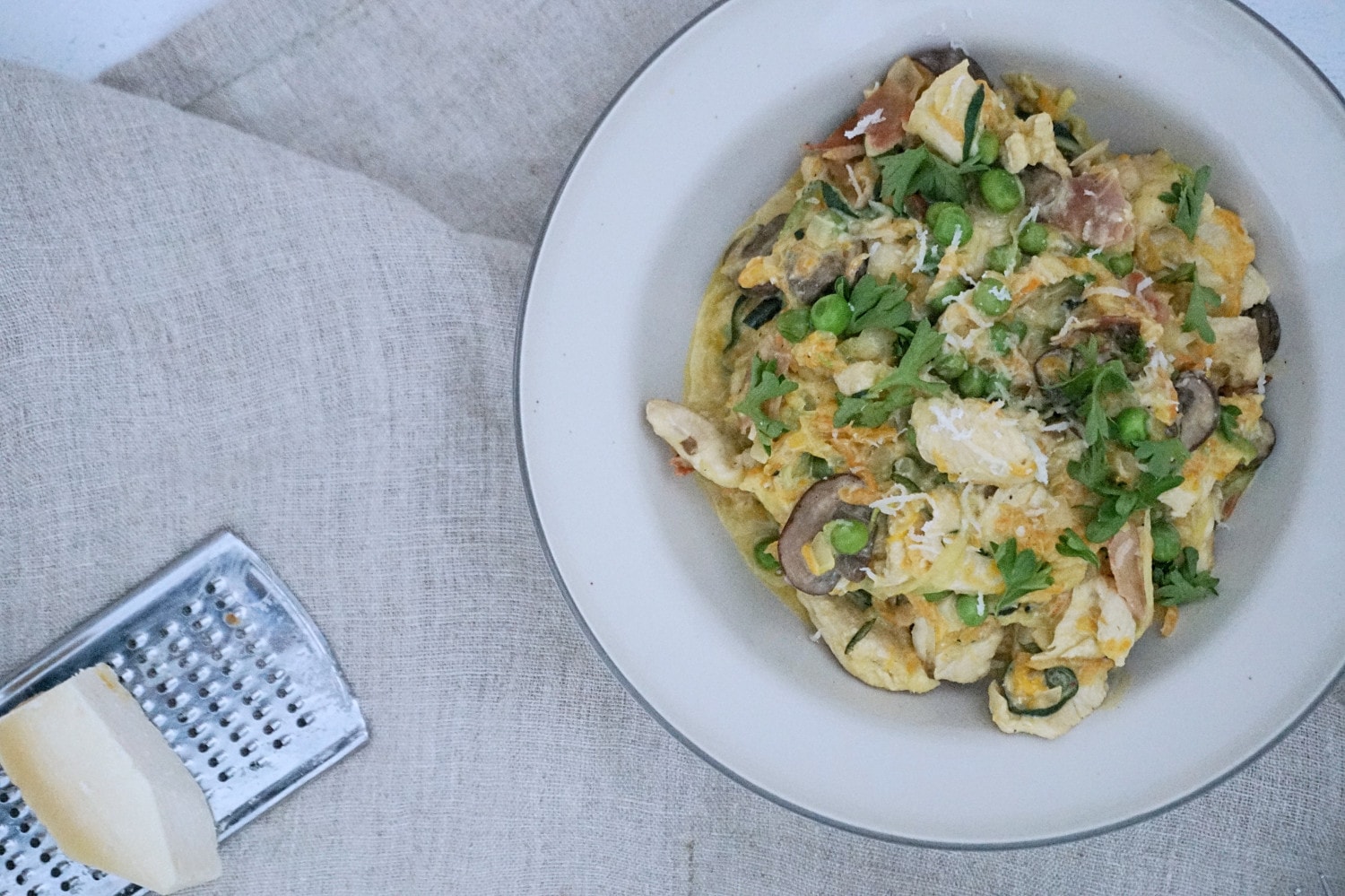 Frijsenborg Carbonara med kylling og grønt
