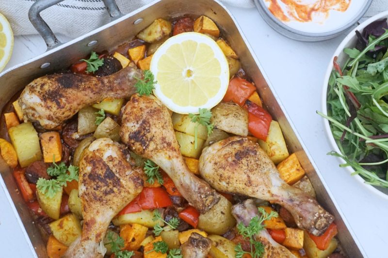 Spansk inspireret kyllingeret med chorizo