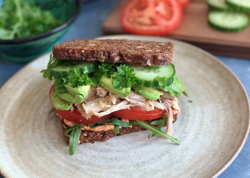 Frijsenborg rugbrødssandwich med kylling