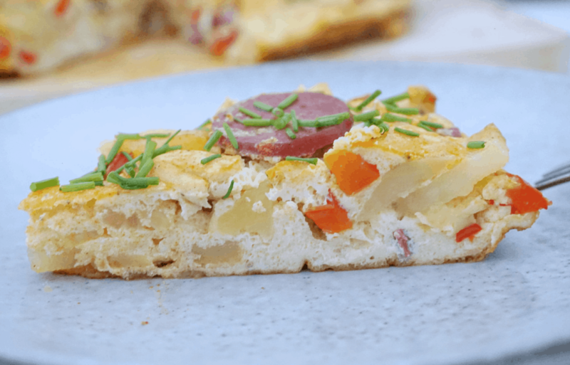 Spansk tortilla med Frijsenborg kylling og chorizo