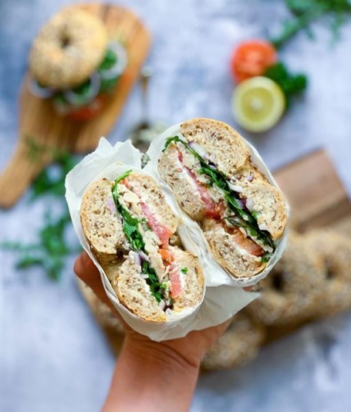 Frijsenborg fuldkornsbagel med citronkylling