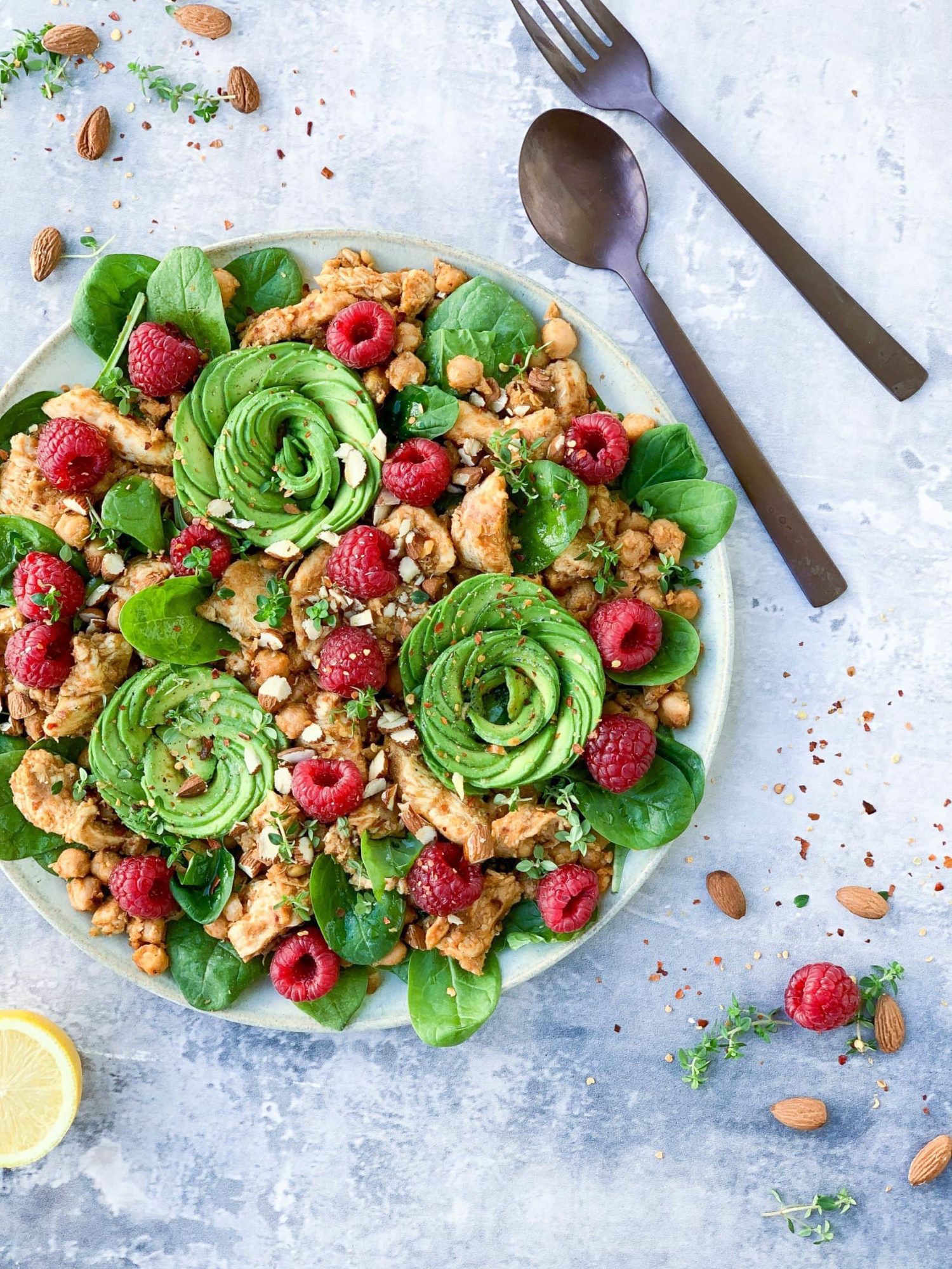 Frijsenborg salat med kylling og kikærter